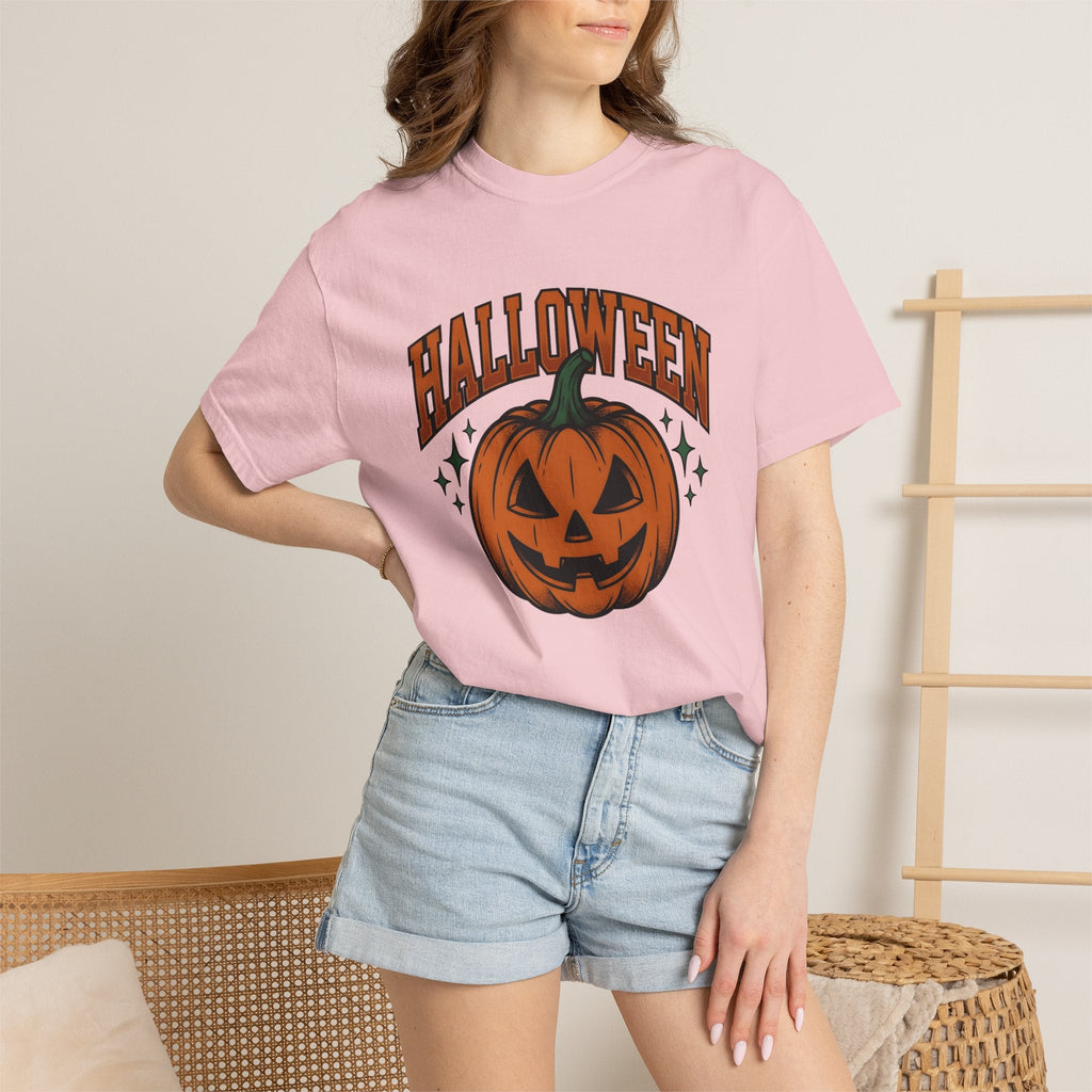 Carved Pumpkin Rustic T-Shirt – Halloween Fall Country product image 13