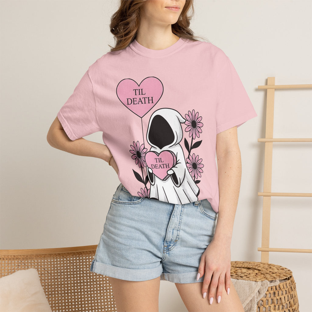 Skull Grim Shirt Halloween Macabre Unisex Gift Line Art Tee product image 13