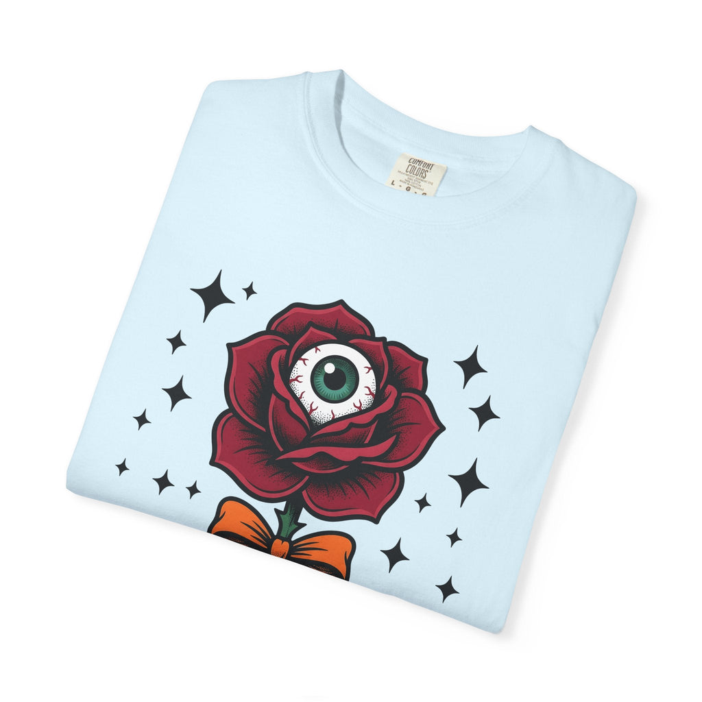 Eyeball Rose Shirt Halloween Gothic Unisex Gift Tattoo Tee product image 8