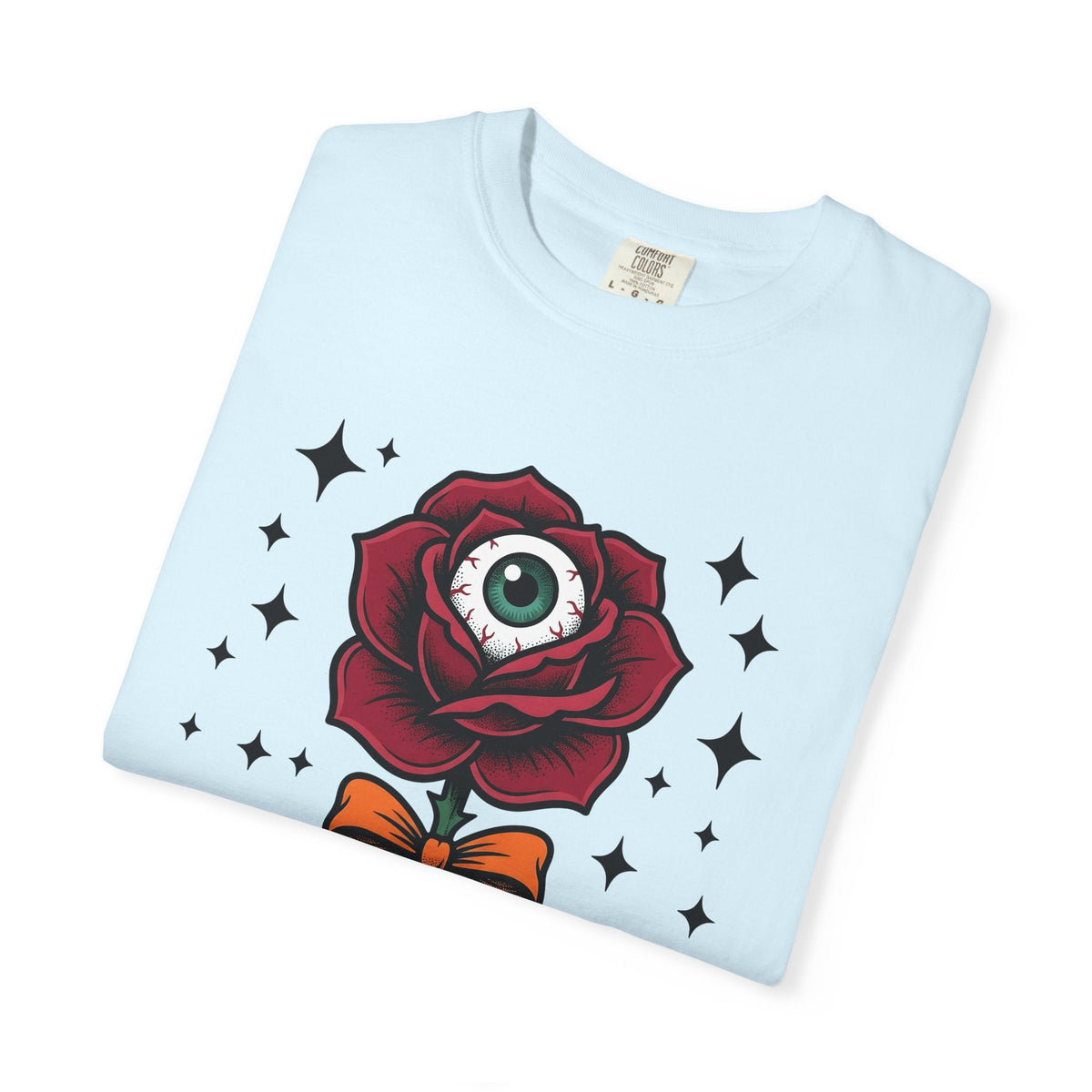 Eyeball Rose Shirt Halloween Gothic Unisex Gift Tattoo Tee product image 8