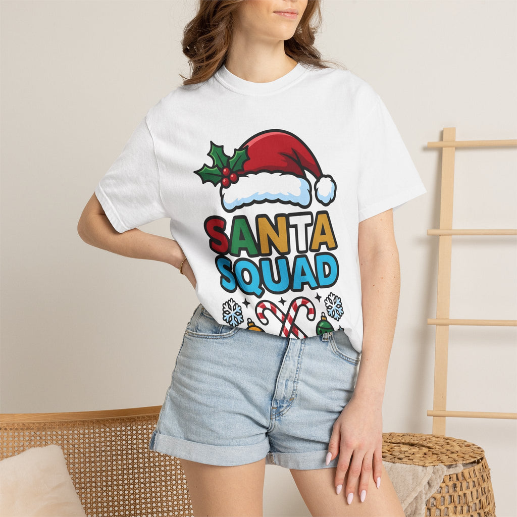 Santa Cap Candy Cartoon T-Shirt – Christmas Festive Design, Unisex Graphic Tee