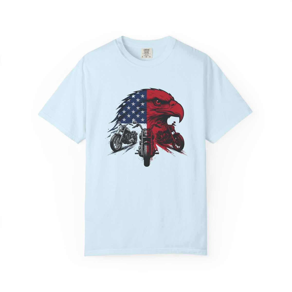 Eagle Motorbike Shirt America Riding Unisex Gift Usa Tee product image 2