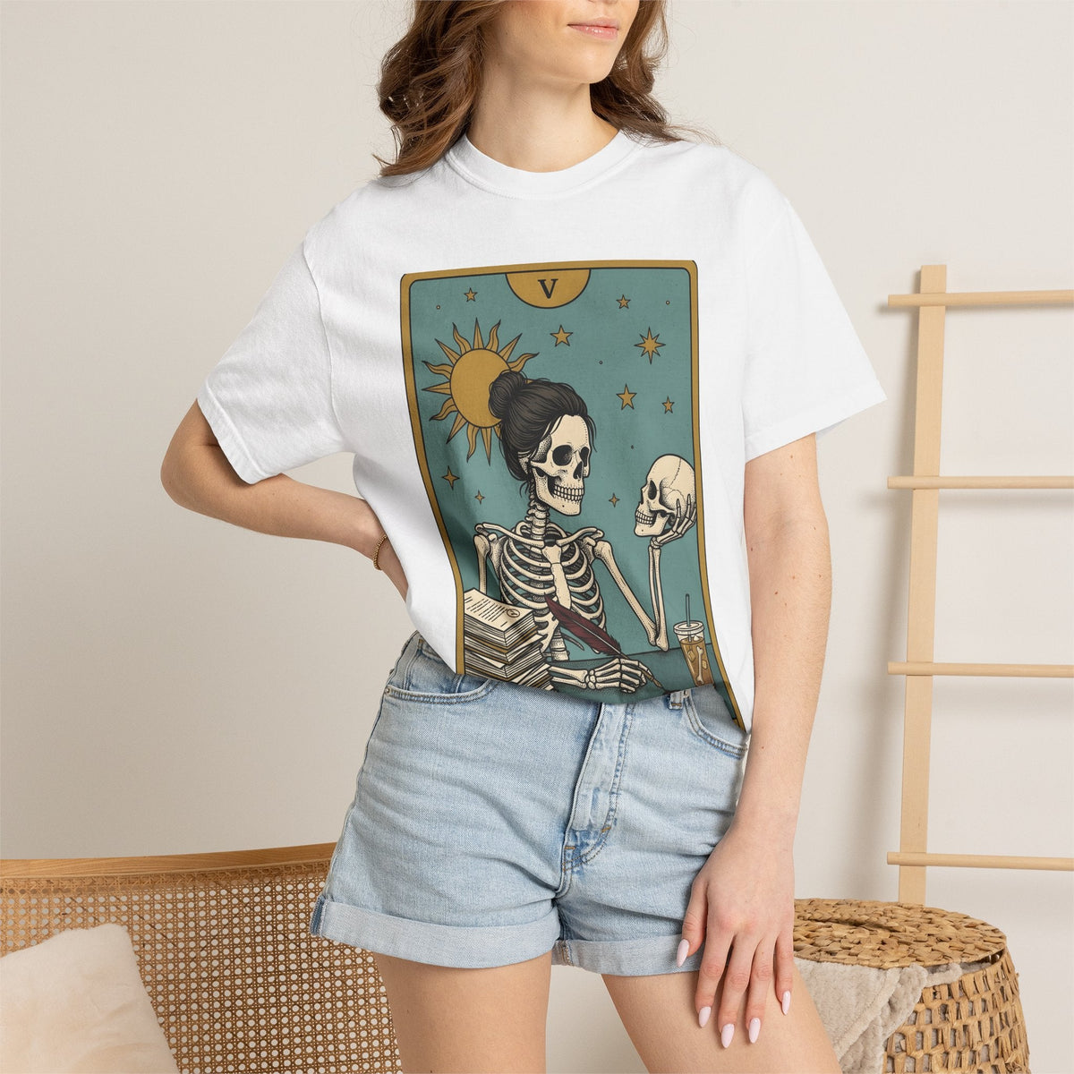 Skeleton Educator Shirt Teachers Spooky Gift Women product image 7