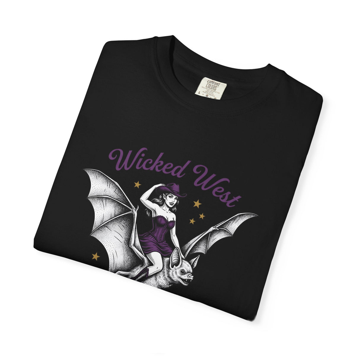 Cowgirl Bat Shirt Halloween Gothic Gift for Women Vintage product image 15
