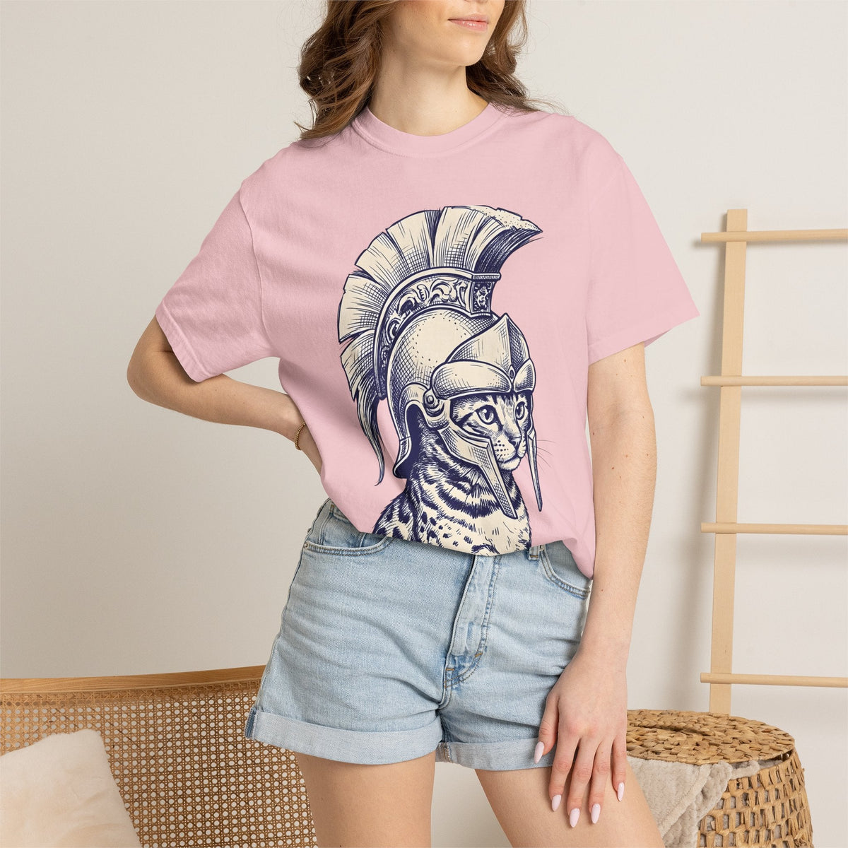 Warrior Cat Shirt Animal Unisex Gift Hand Drawn Tee Feral product image 12