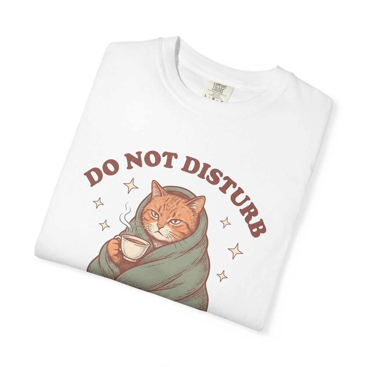 Kitten Blanket Shirt Tea Mammal Unisex Gift Distressed Tee Baby Blanket T-Shirt