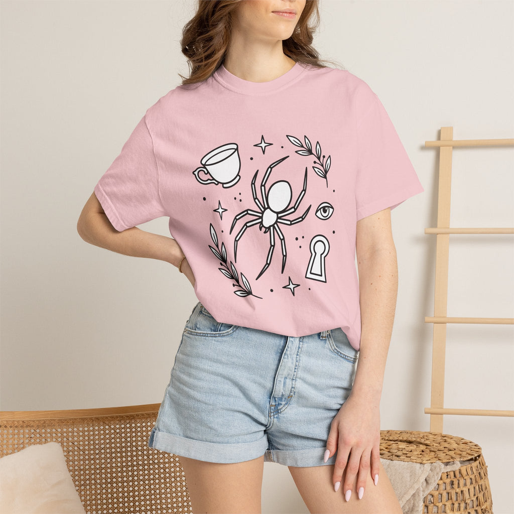 Spider Illustration Shirt Animals & Flowers Dark Unisex product image 12