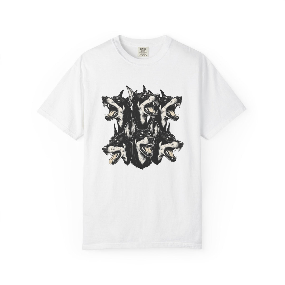 Doberman Puppy Shirt Dog Goth Unisex Gift Old School Tee product image 1