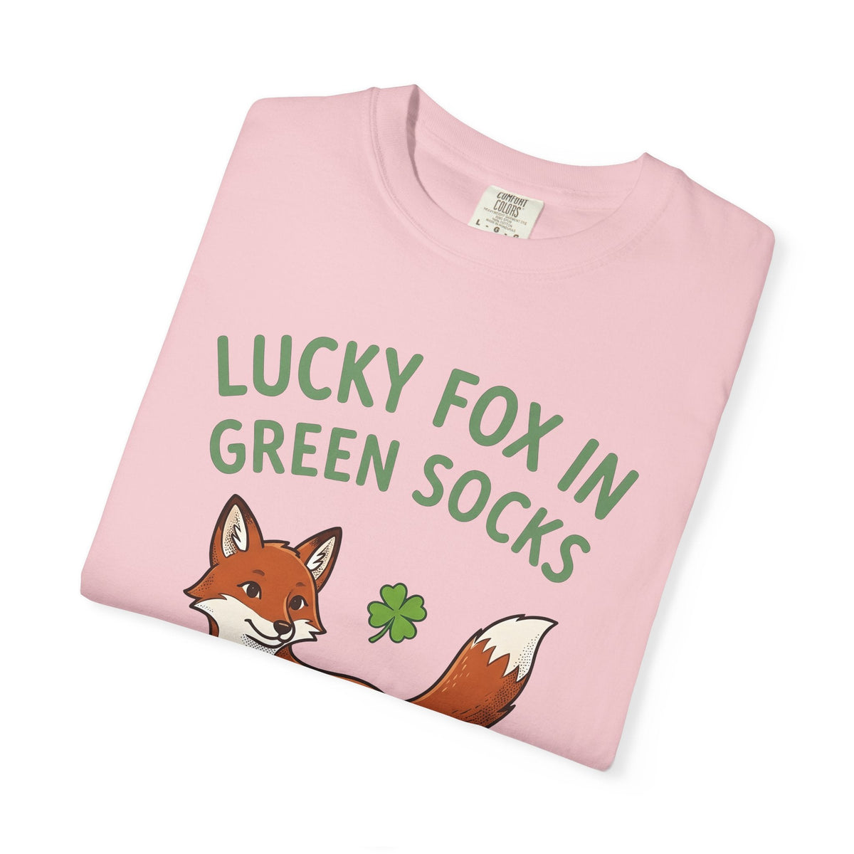 Fox Socks Shirt St Patrick's Day Creatures Unisex Gift Illustration Tee Socks