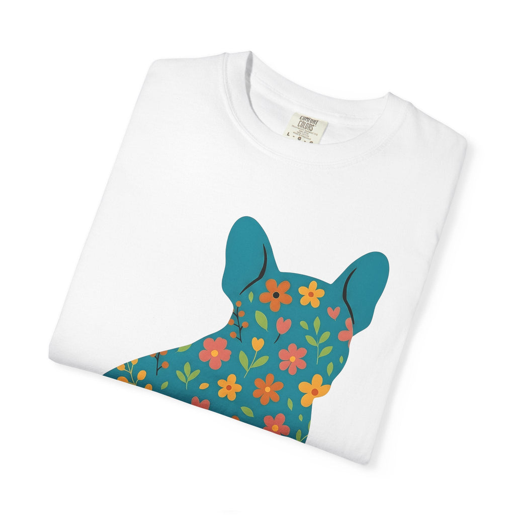 French Bulldog Shirt Dog Pet Unisex Gift Floral Tee T-Shirt product image 5