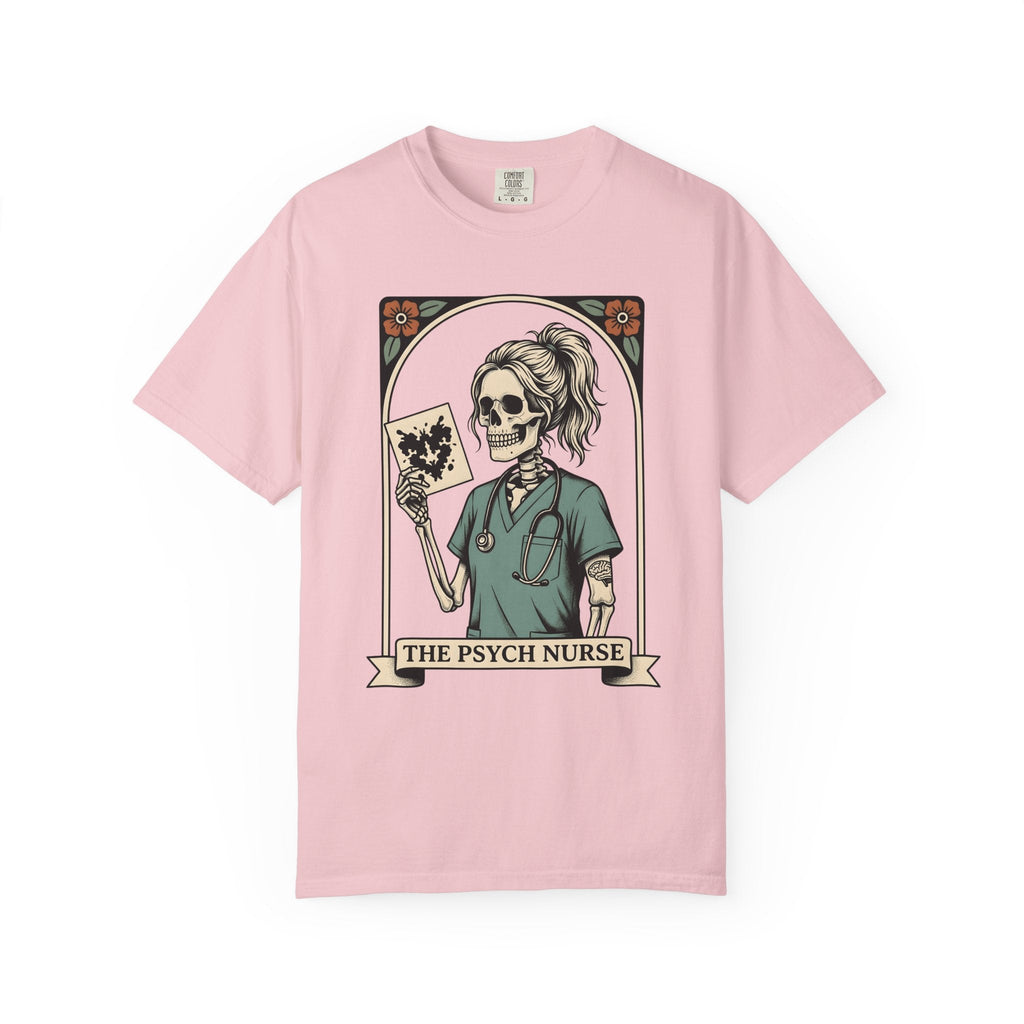 Skull Nurse Shirt Healthcare Gift Women Traditional Tee product image 3