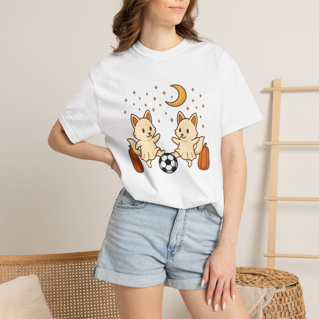 Fox Football Shirt Sports Holiday Gift Women Cute Tee product image 6