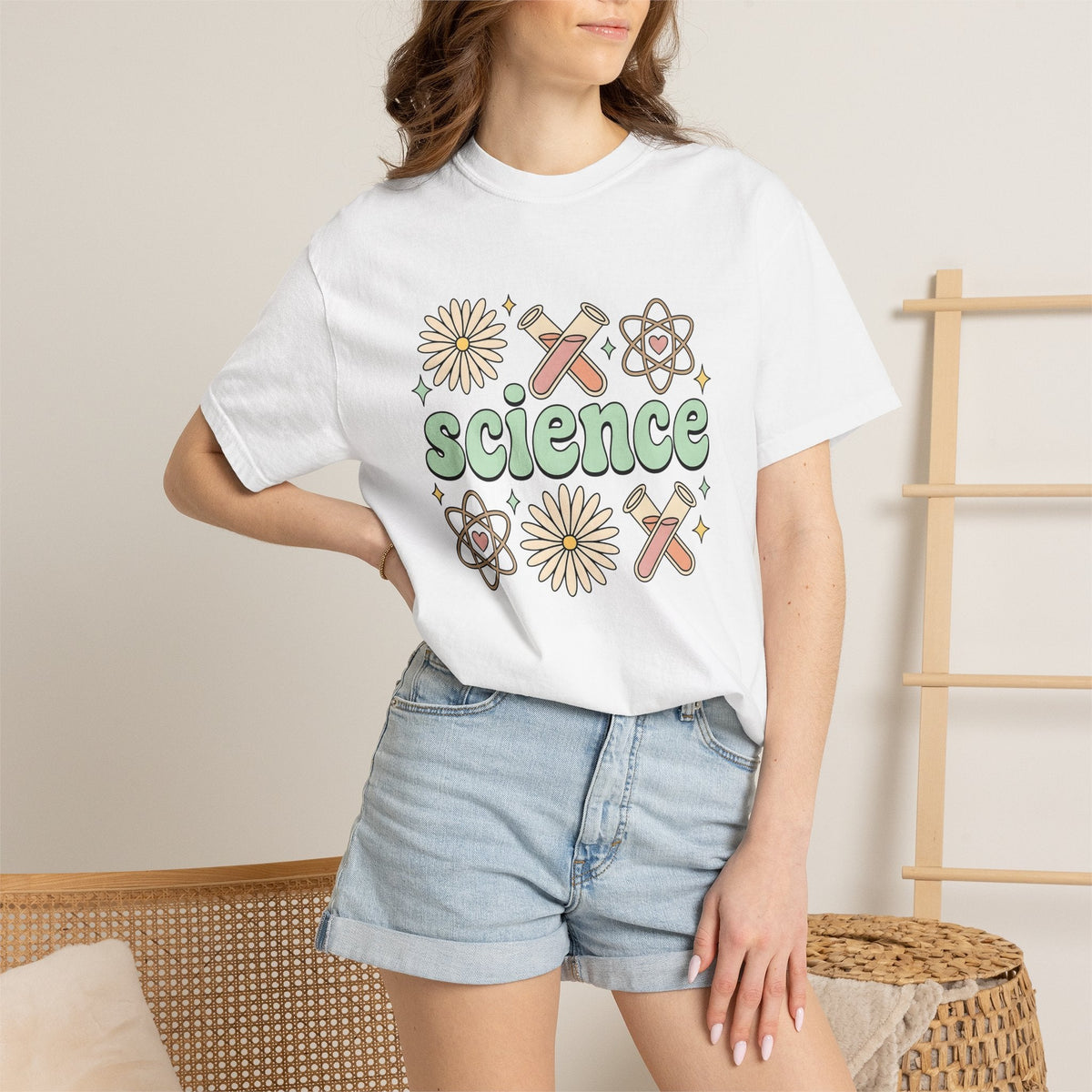 Science Drawing Shirt Teachers School Gift Women Cartoon product image 6