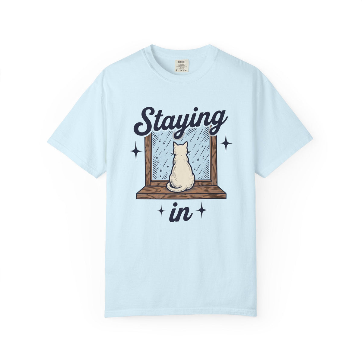 Cat Window Shirt Decor Gift Women Sketch Tee Perch T-Shirt product image 2