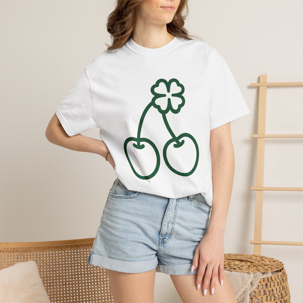 Clover Cherry Shirt St. Patrick's Day Talisman Gift Women product image 6