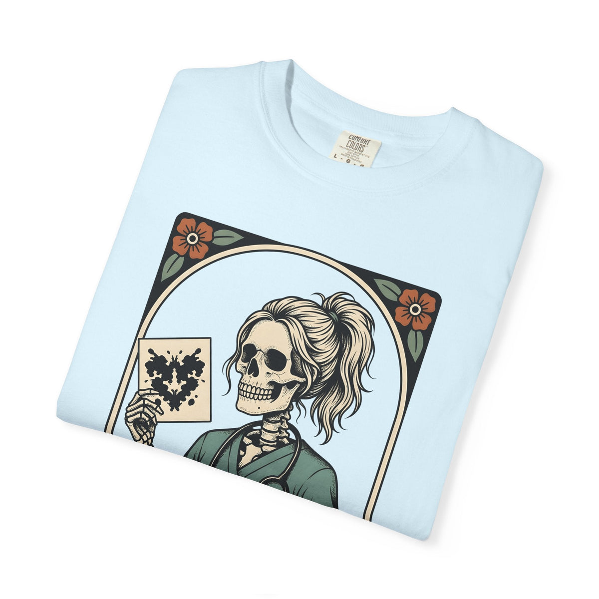 Skull Nurse Shirt Healthcare Gift Women Traditional Tee product image 9