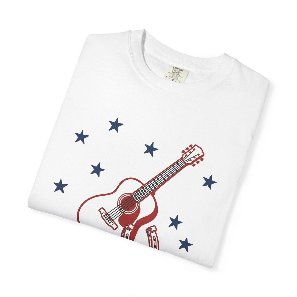Guitar Horseshoe Shirt America Farm Unisex Gift Vintage Tee product image 5