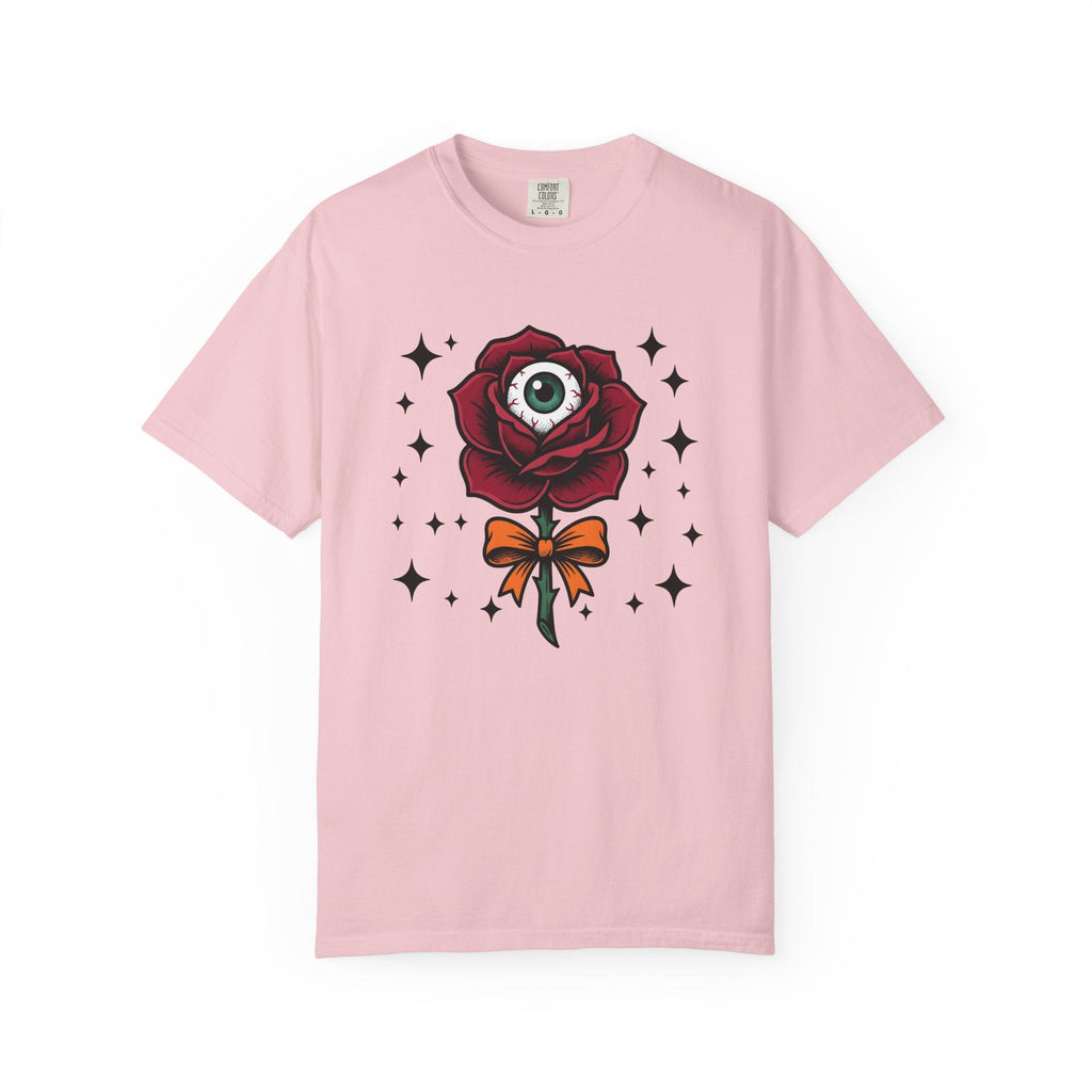 Eyeball Rose Shirt Halloween Gothic Unisex Gift Tattoo Tee product image 3