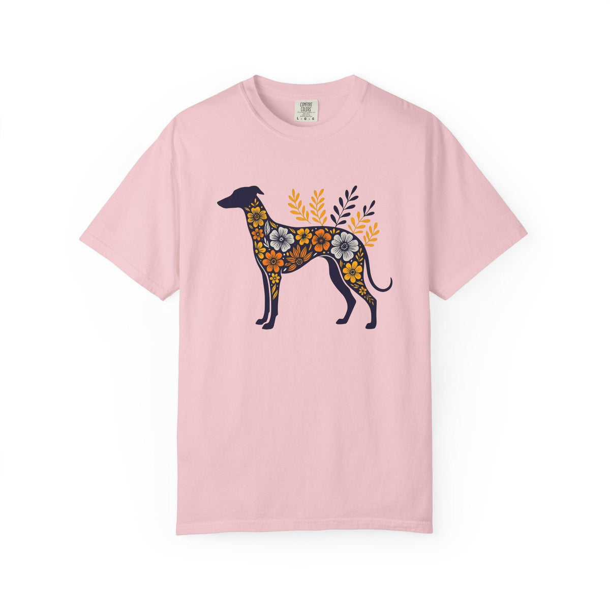 Greyhound Puppy Shirt Dog Wilderness Unisex Gift Flower Tee product image 3
