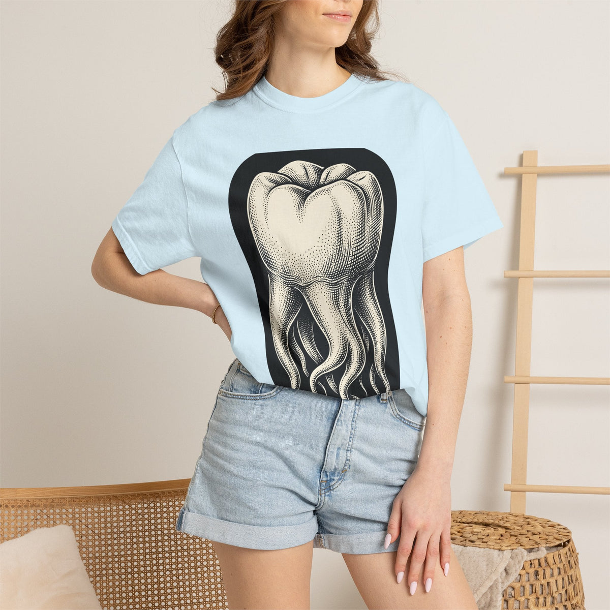 Tooth Octopus Shirt Dental Alternative Unisex Gift Line Art product image 9