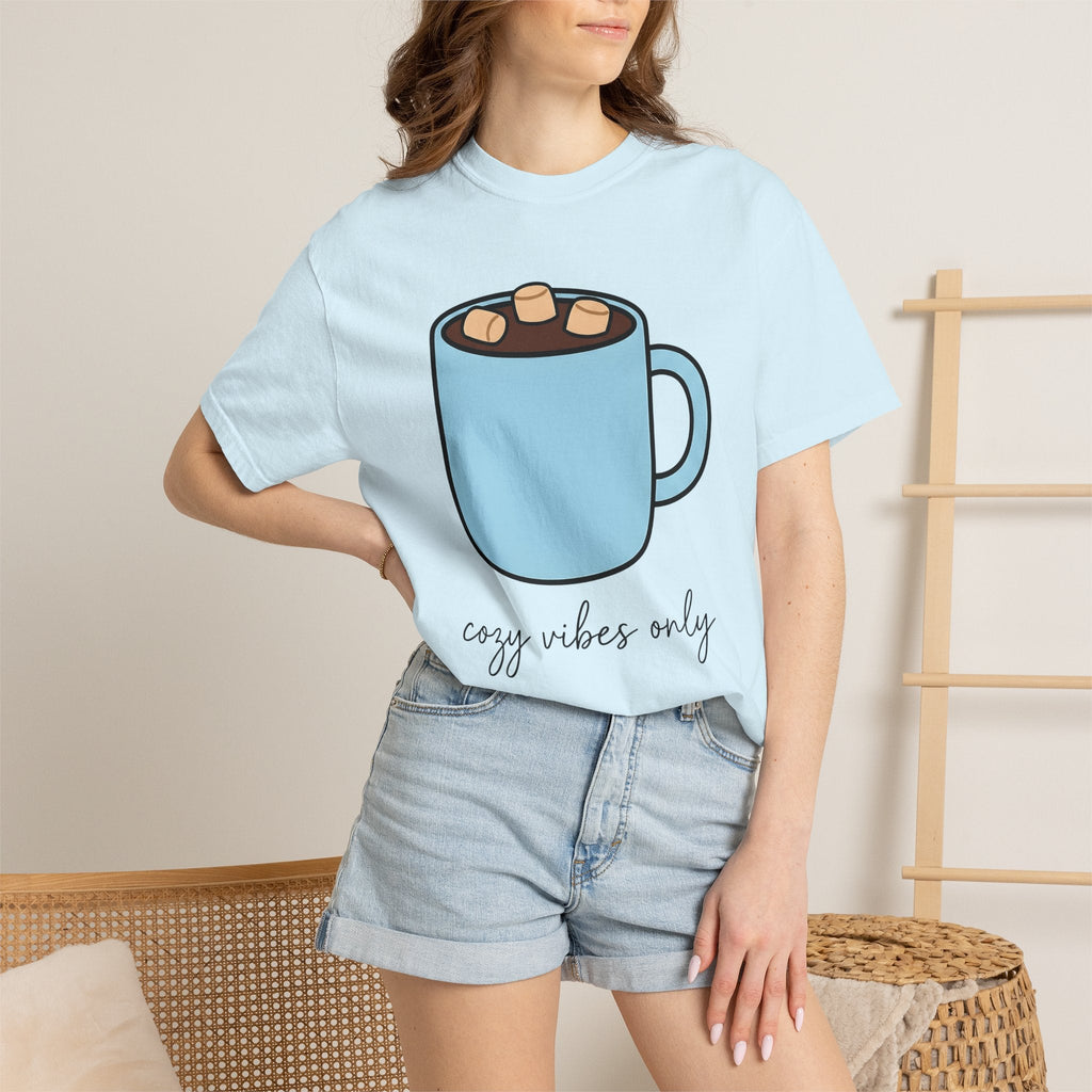 Warm Chocolate Mug Shirt Drinks Snug Unisex Gift Line Art Tee Hot Chocolate