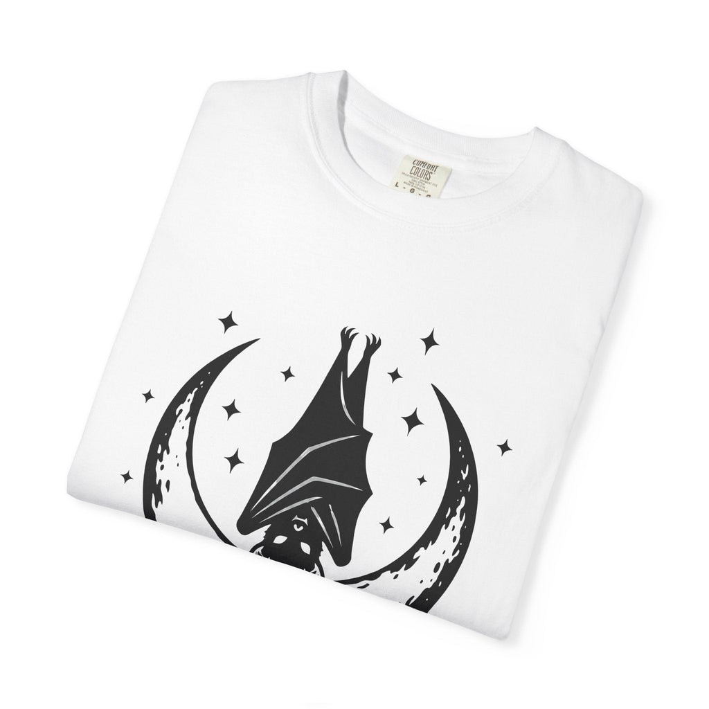 Bat Moon Shirt Boho Chic Space Unisex Gift Eerie Tee Lunar product image 5