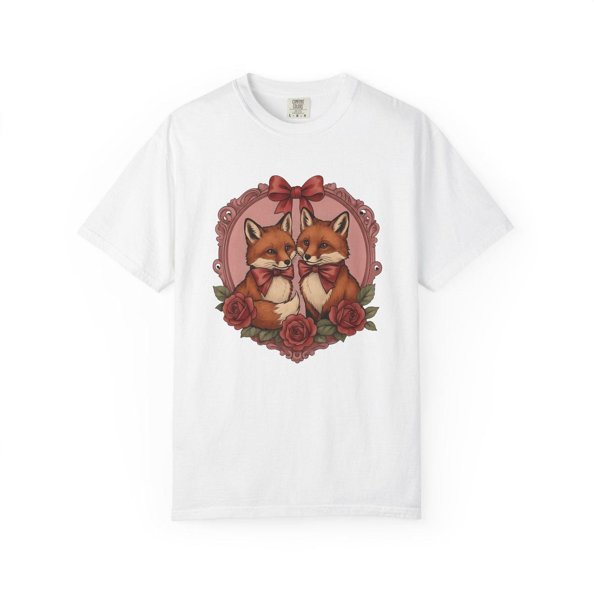 Fox Couple Shirt St. Valentine's Day Animal Unisex Gift product image 1