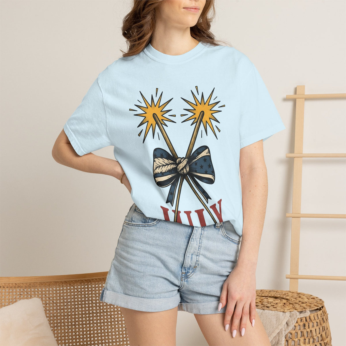 Sparkler Knot Shirt 4th Of July Liberty Gift Women Antique product image 9