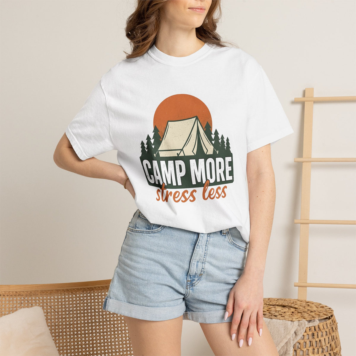Camping Tent Shirt Hiking Unisex Gift Vintage Tee Canopy product image 6