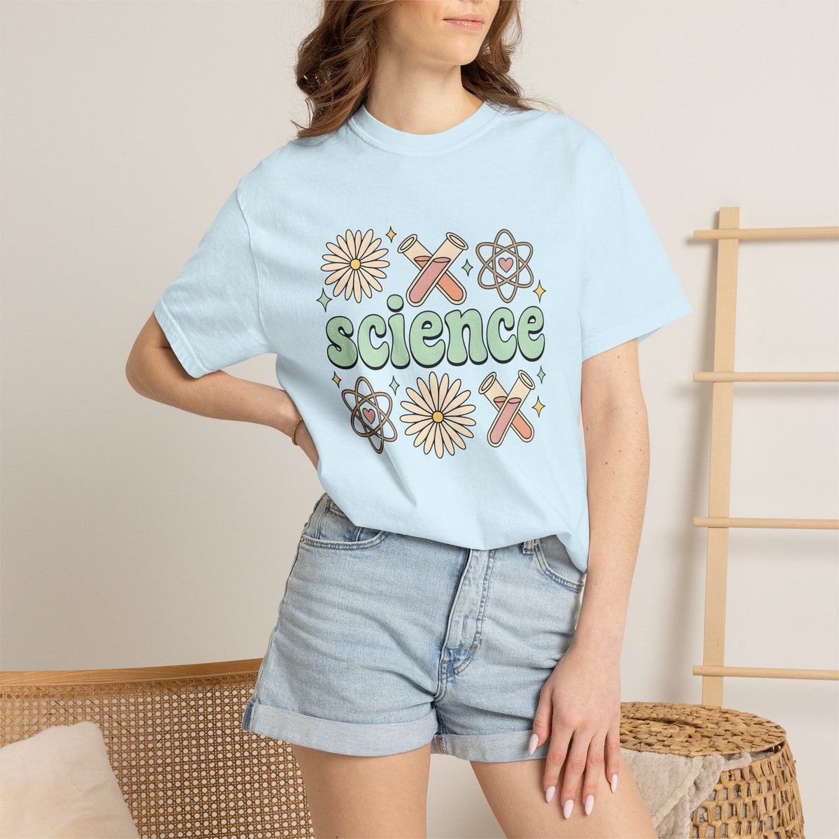 Science Drawing Shirt Teachers School Gift Women Cartoon product image 9