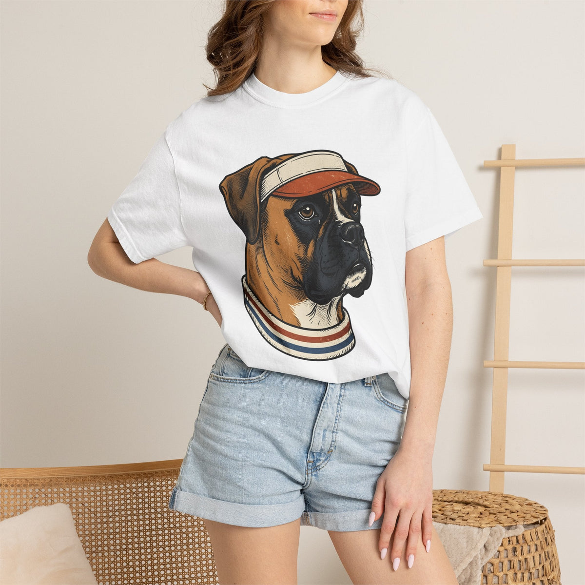 Boxer Canine Shirt Dog Pet Care Unisex Gift Old School Tee product image 6