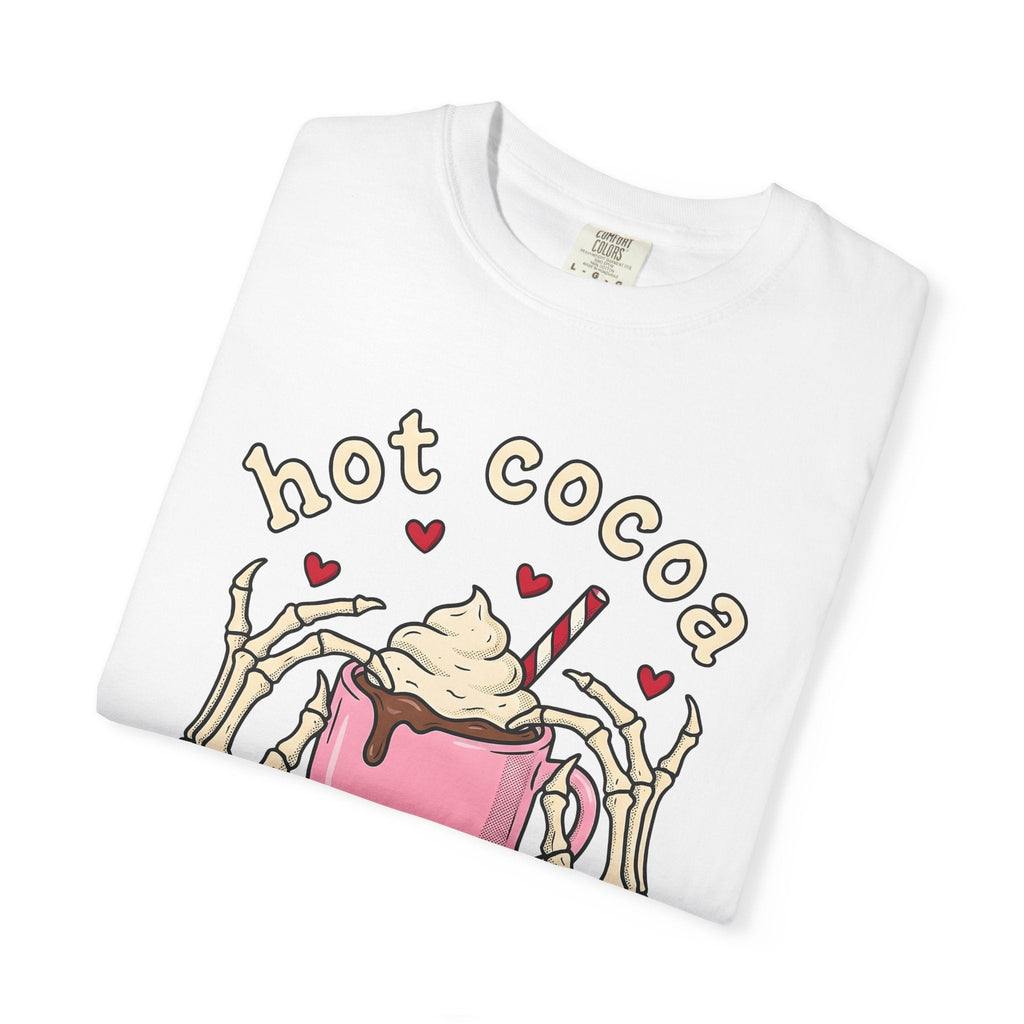Chocolate Mug Shirt Desserts Macabre Unisex Gift Hand Drawn Tee Hot Chocolate