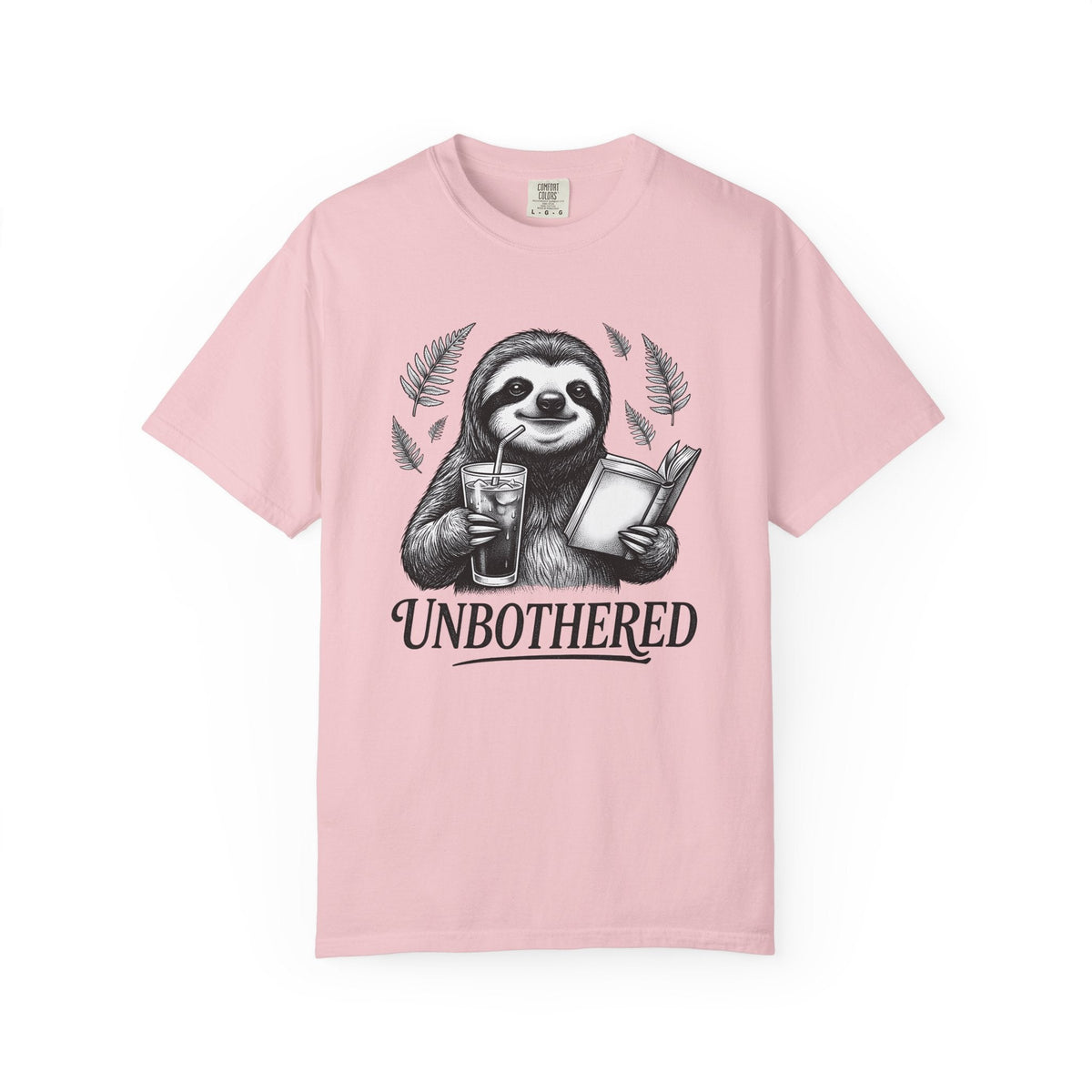Slow Sloth Shirt Animals Satire Unisex Gift Line Art Tee product image 3