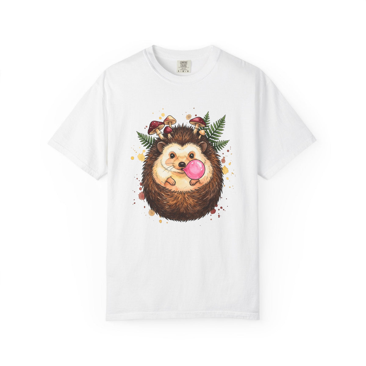 Hedgehog Art Shirt Animals Vintage Unisex Gift Paint Tee product image 1