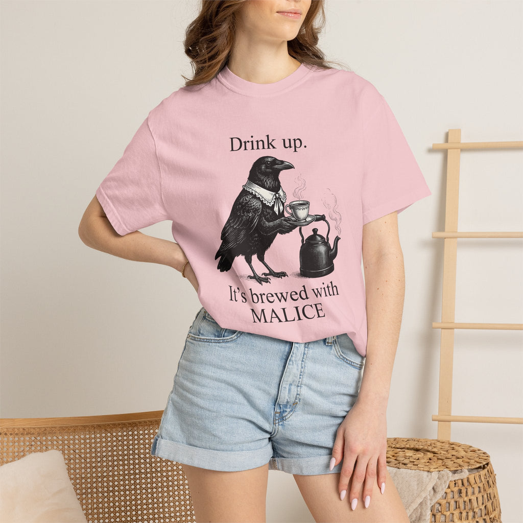 Crow Tea Shirt Funny Dark Unisex Gift Retro Tee T-Shirt product image 12