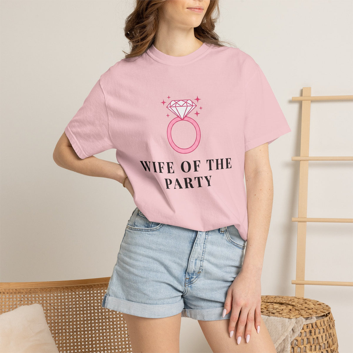 Diamond Ring Shirt Bridal Bachelorette Gift for Women Minimalist Tee Engagement