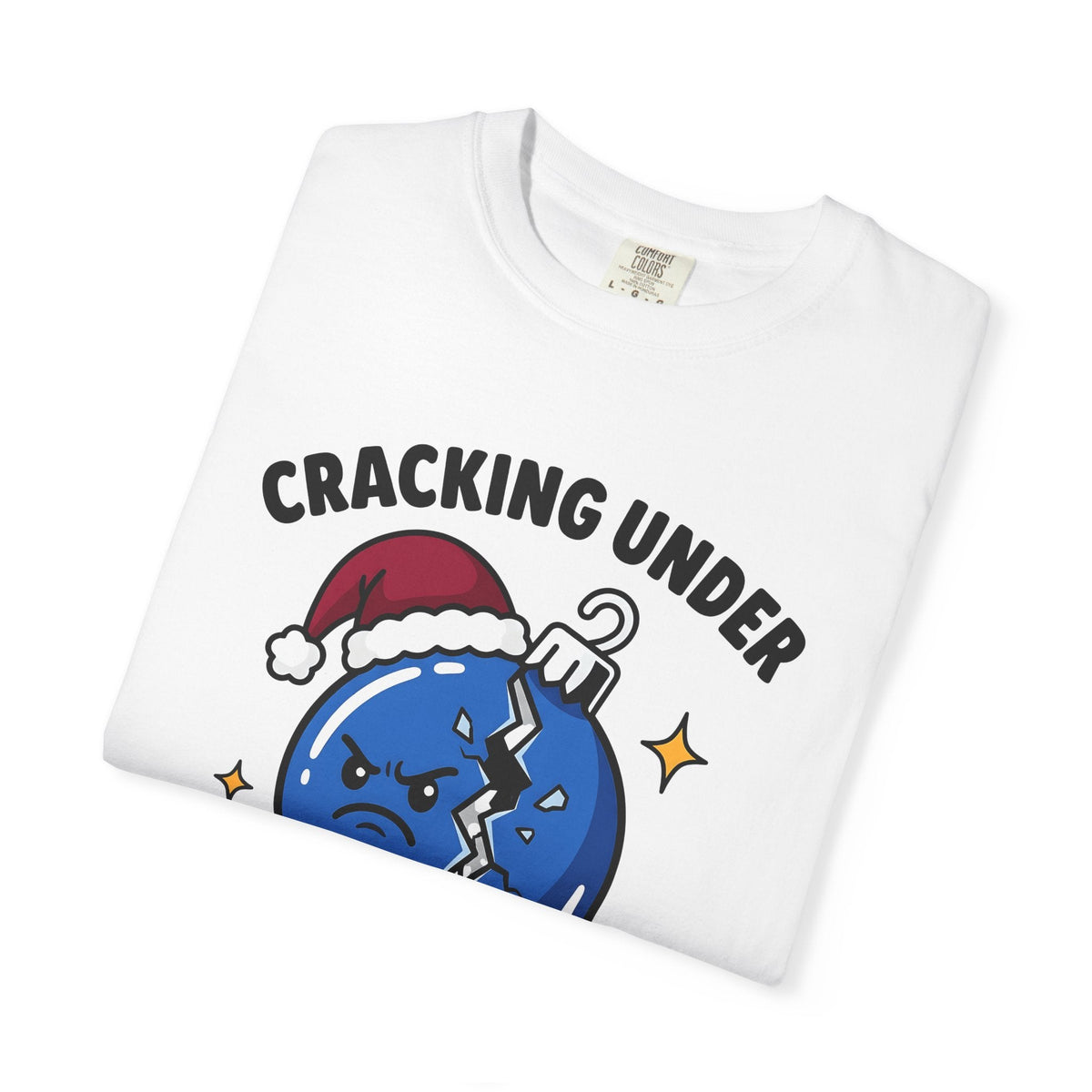 Grumpy Ornament Caricature T-Shirt – Funny Christmas Gag product image 5