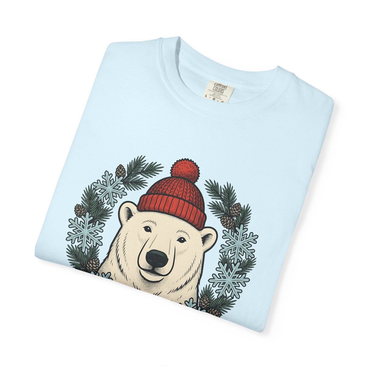 White Bear Shirt Christmas Wildlife Unisex Gift Sketch Tee product image 8