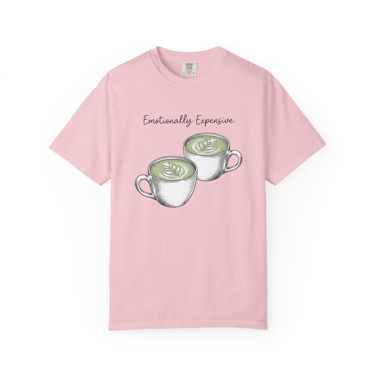 Matcha Latte Cups Shirt Coffee Foodie Unisex Gift Hand Drawn Tee Green Tea Cup