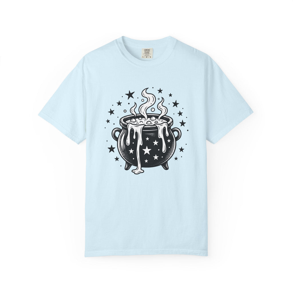 Witch Cauldron Shirt Halloween Unisex Gift Hand Drawn Tee product image 2