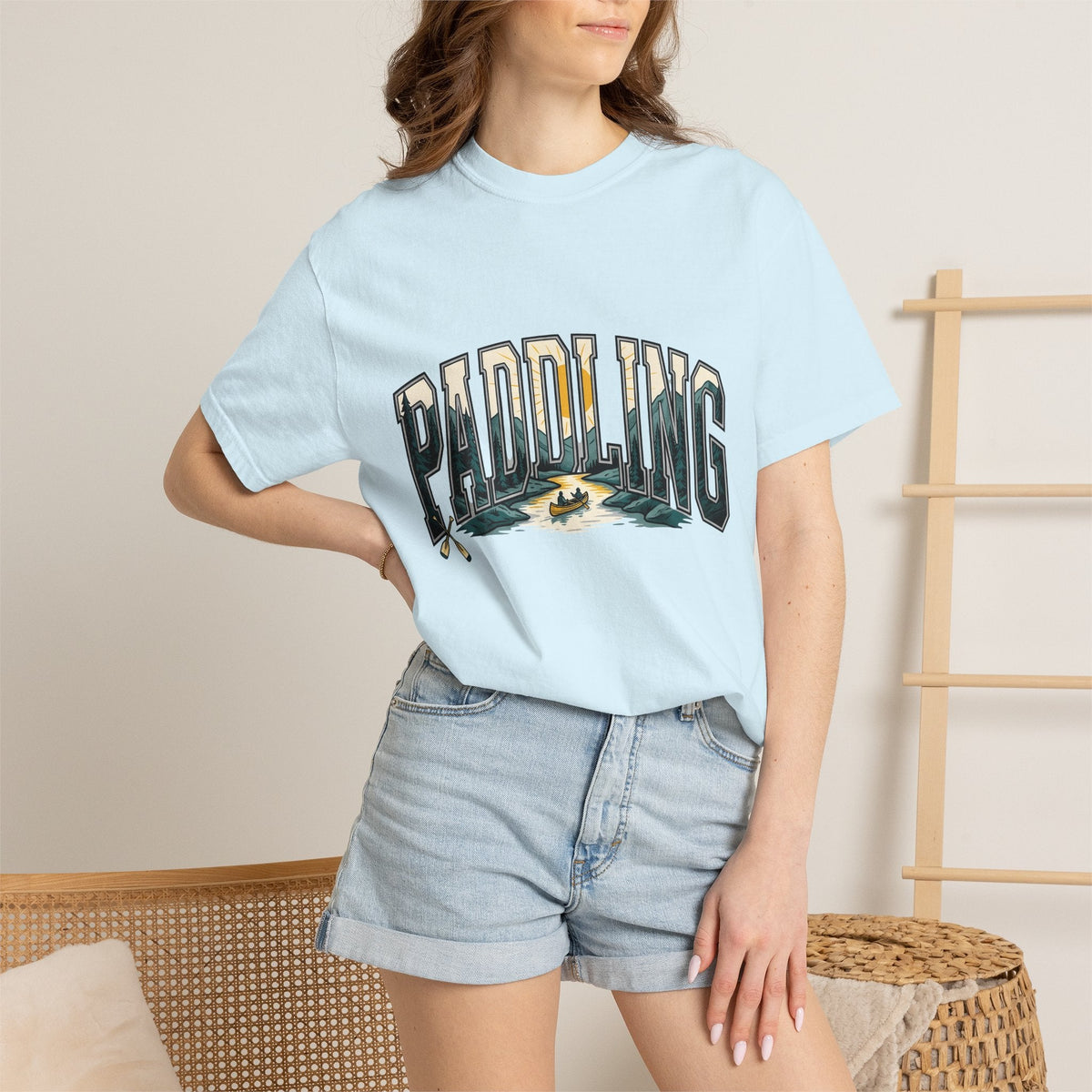 Kayak Stream Shirt Sports Outdoors Unisex Gift Retro Tee product image 9