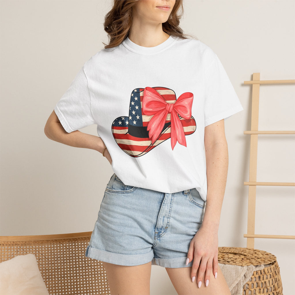 Patriotic Hat Shirt 4th Of July Patriotic Unisex Gift Vintage Tee Cap T-Shirt