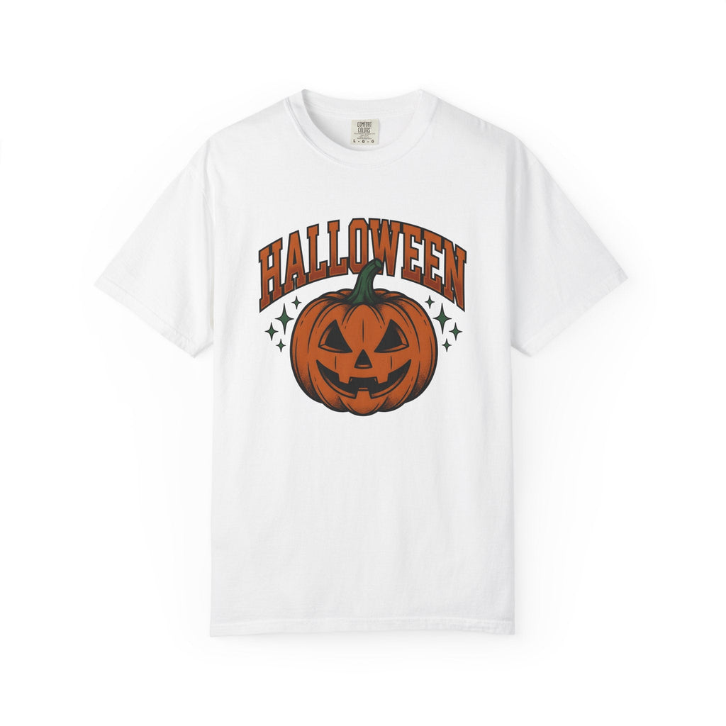 Carved Pumpkin Rustic T-Shirt – Halloween Fall Country product image 1