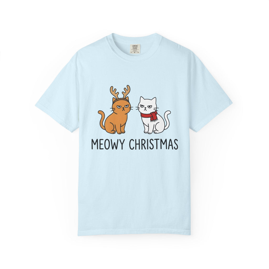 Cat Couple Shirt Christmas Animals Gift Women Comic Tee product image 2