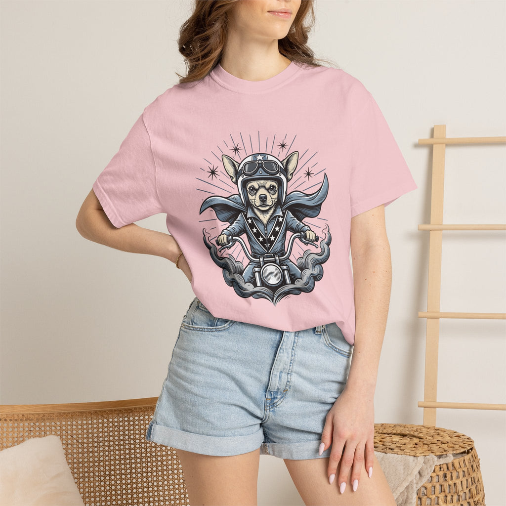 Chihuahua Biker Shirt Dog Motorbike Unisex Gift Traditional product image 12
