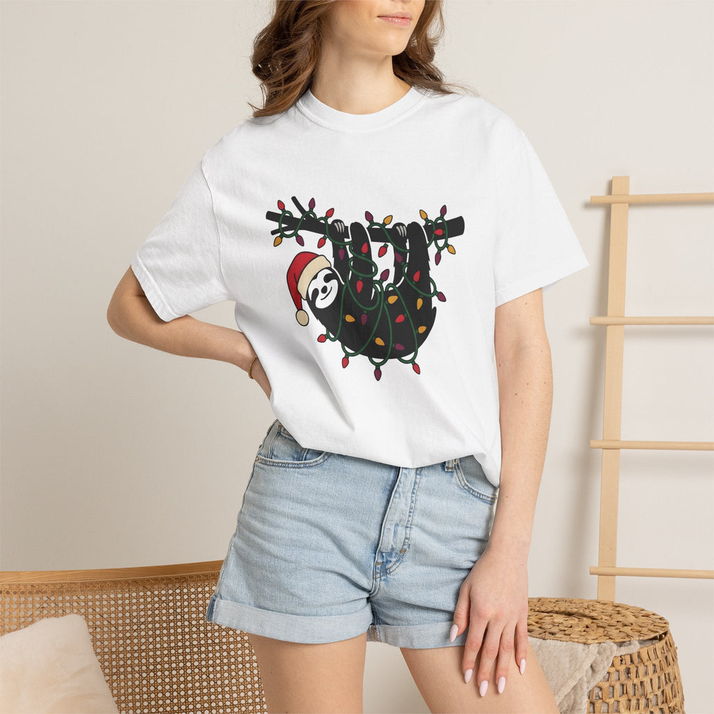 Sloth Xmas Shirt Animals Christmas Unisex Gift Cute Tee product image 6