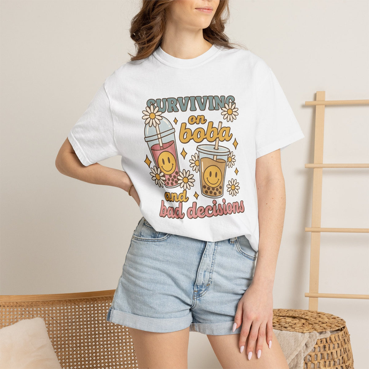 Bubble Tea Shirt Boba Jokes Unisex Gift Cute Tee Drink product image 6