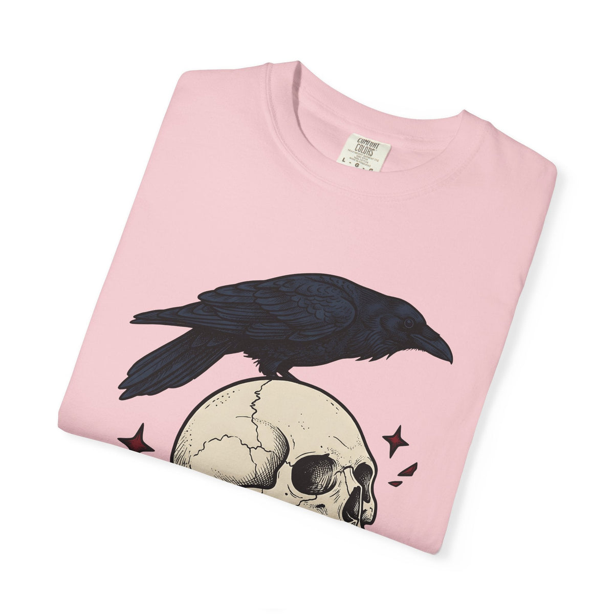 Raven Skull Shirt Halloween Gothic Unisex Gift Tee Crow product image 12