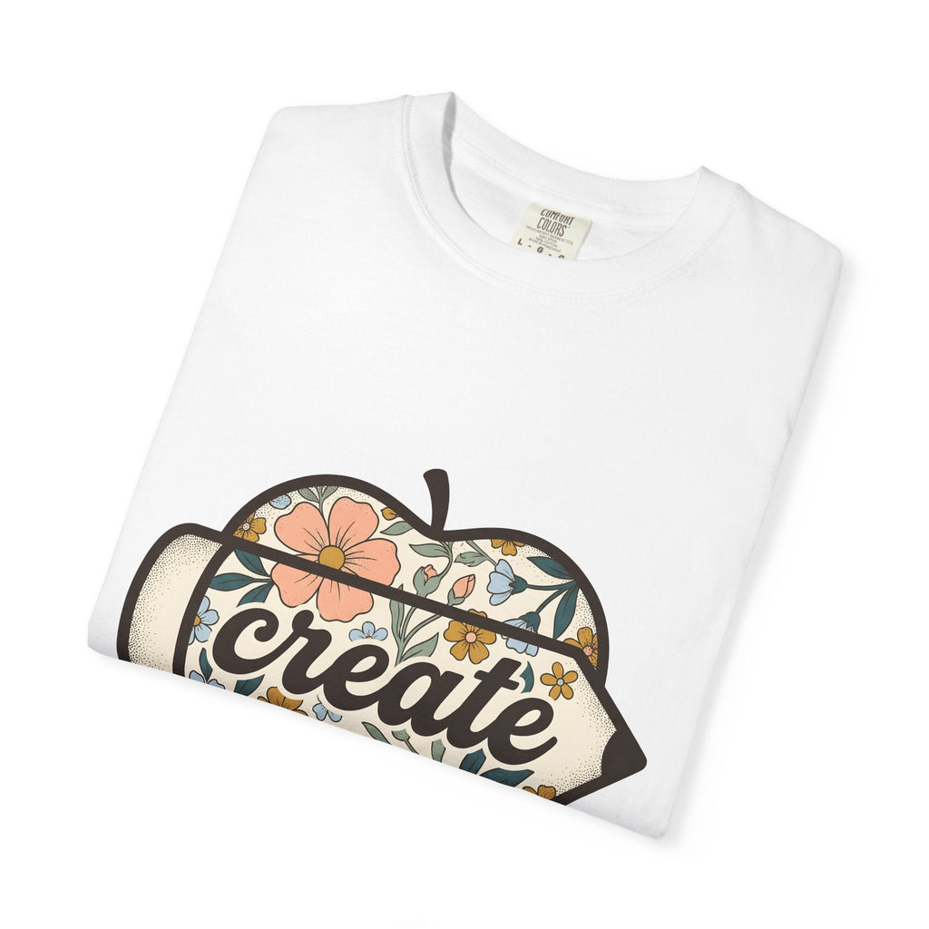 Flower Apple Pen Shirt Teachers School Unisex Gift Hippie product image 5