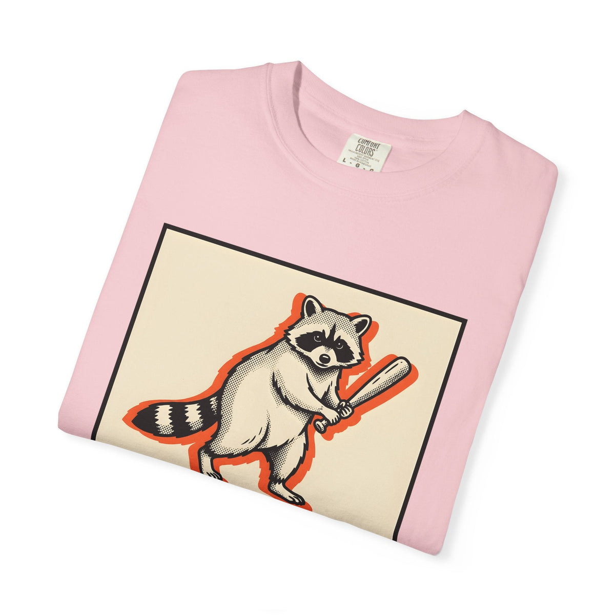 Raccoon Bat Shirt Funny Pets Unisex Gift Line Art Tee product image 11
